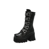 Punk Style Women's Platform Martin Boots